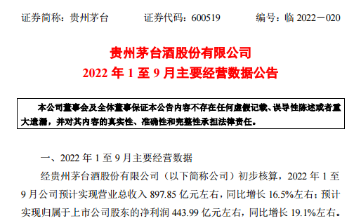 大跌后贵州茅台山西汾酒等扎堆披露业绩 转机来了？